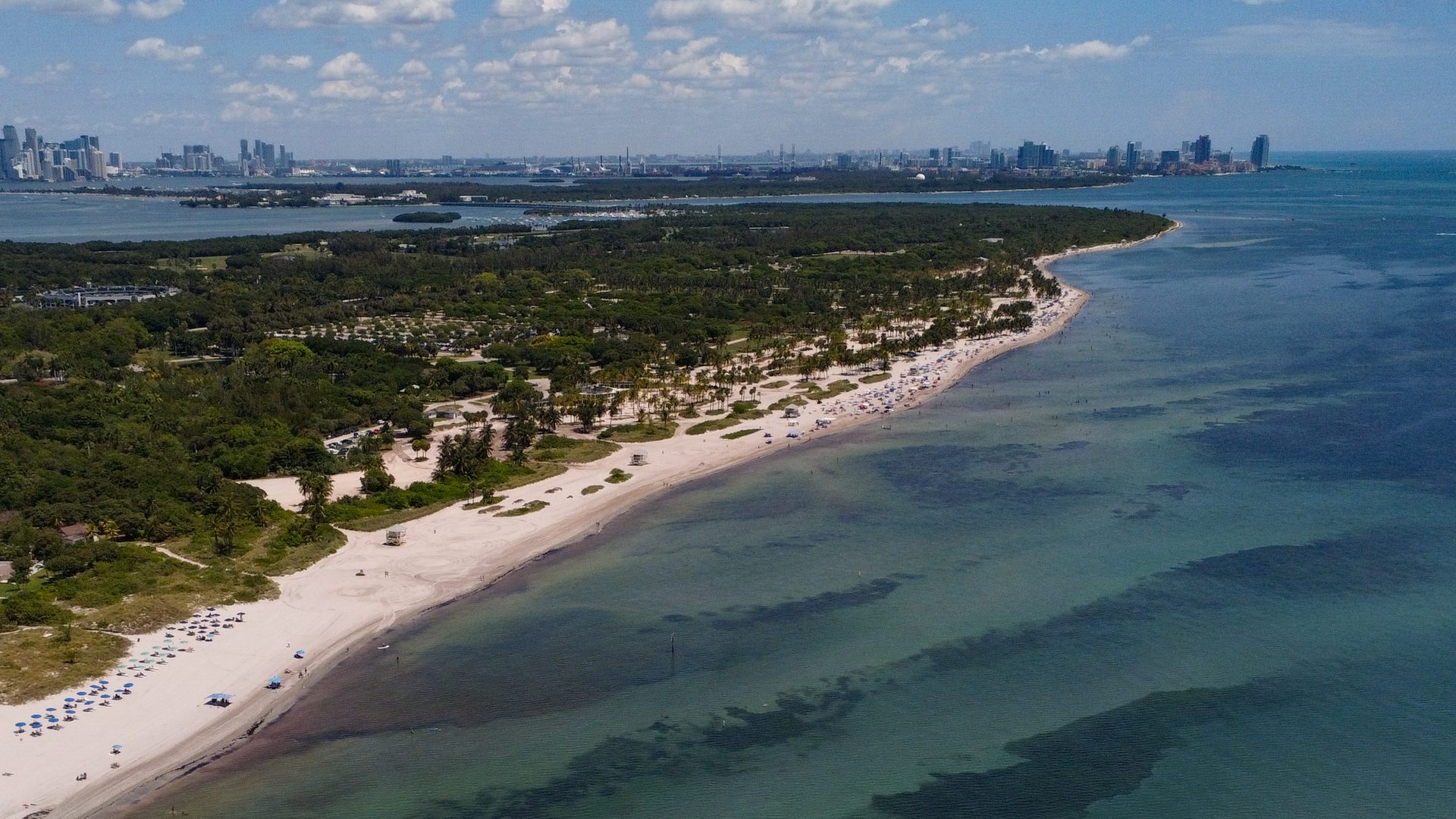 Some Key Biscayne beaches cleared for swimming after sewage plant